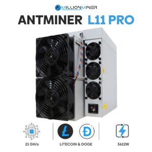 bitmain antminer l11 pro 21gh/s dogecoin & litecoin (scrypt) miner new