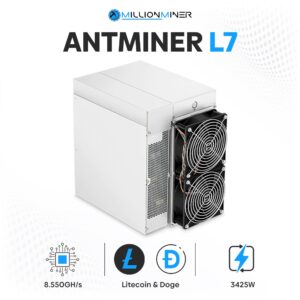 bitmain antminer l7 (8.55gh) scrypt (doge/ltc) miner new