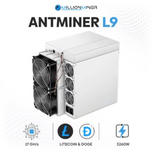 bitmain antminer l9 (17gh) scrypt (doge/ltc) miner
