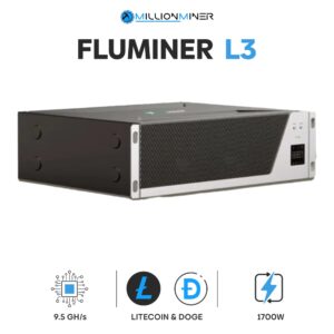fluminer l3 9.5gh/s litecoin & dogecoin (scrypt) miner new